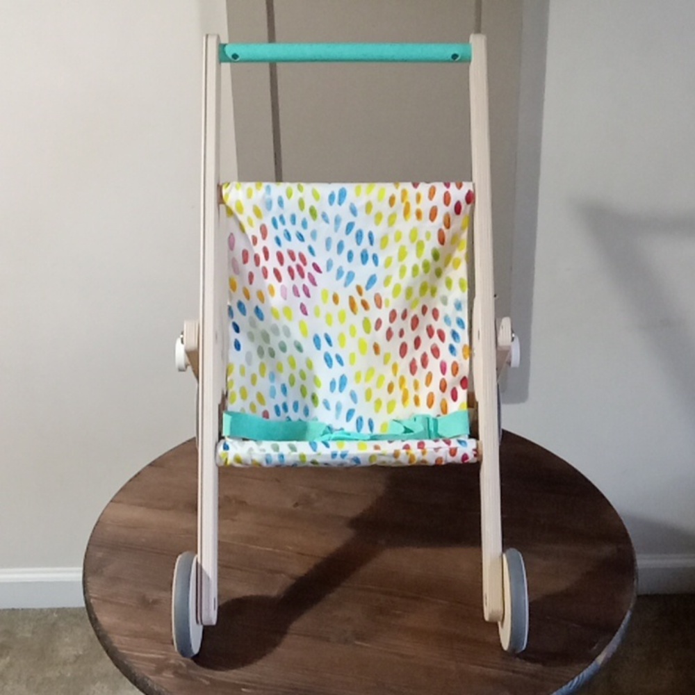 LOVEVERY WOODEN DOLL BUDDY STROLLER